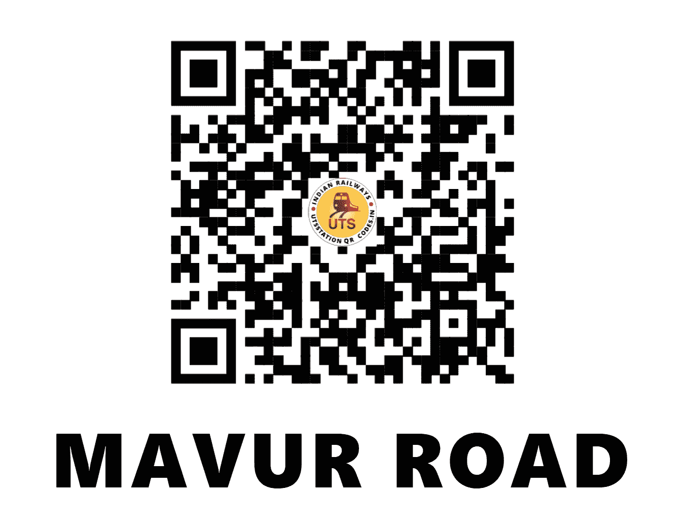 UTS QR Code for MAVUR ROAD - MARD (SR - TAMIL NADU)